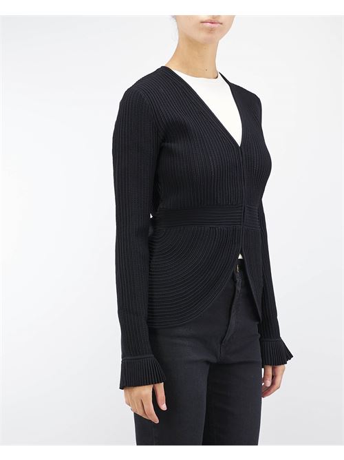 Fitted jacket in knit with mixed stitches Twinset TWIN SET | Cardigan | TT31236